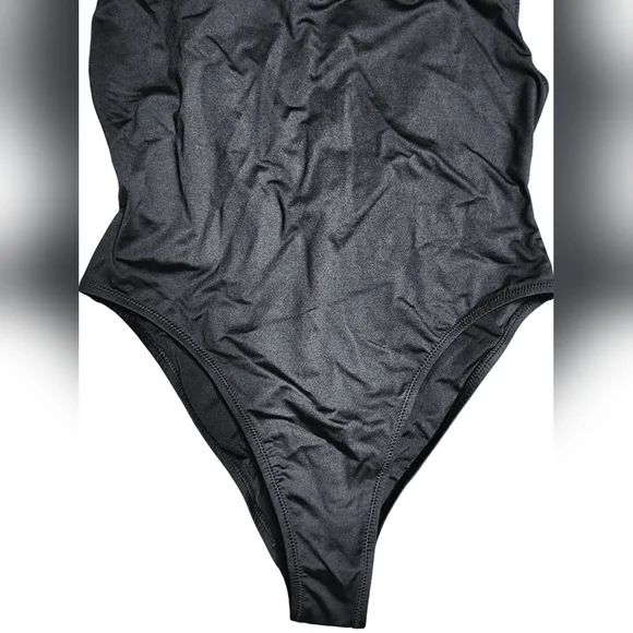 Skims Scoop Neck One Piece Swimsuit, Large NWT Black (Onyx) - Picture 2 of 6